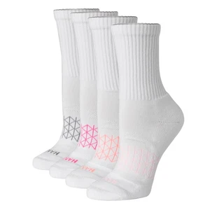 Hanes gepolsterte Absolute Active Crew-Socken für Frauen nahtlose Zehenpartie 4 Paar weiß... - Bild 1 von 5