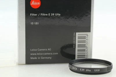 [Almost Unused]Leica 13131 range finder Filter E39 UVa E 39 Black box From Japan - Image 1 of 4