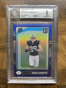 2024 Panini Donruss Optic - Rated Rookie Brock Bowers #215 Blue Prizm /199 (RC) - Bild 1 von 2