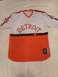 Maglia autentica Detroit Tigers Stars Throwback 1920-1955 NLBM cucita XXL rara - Foto 1 di 14