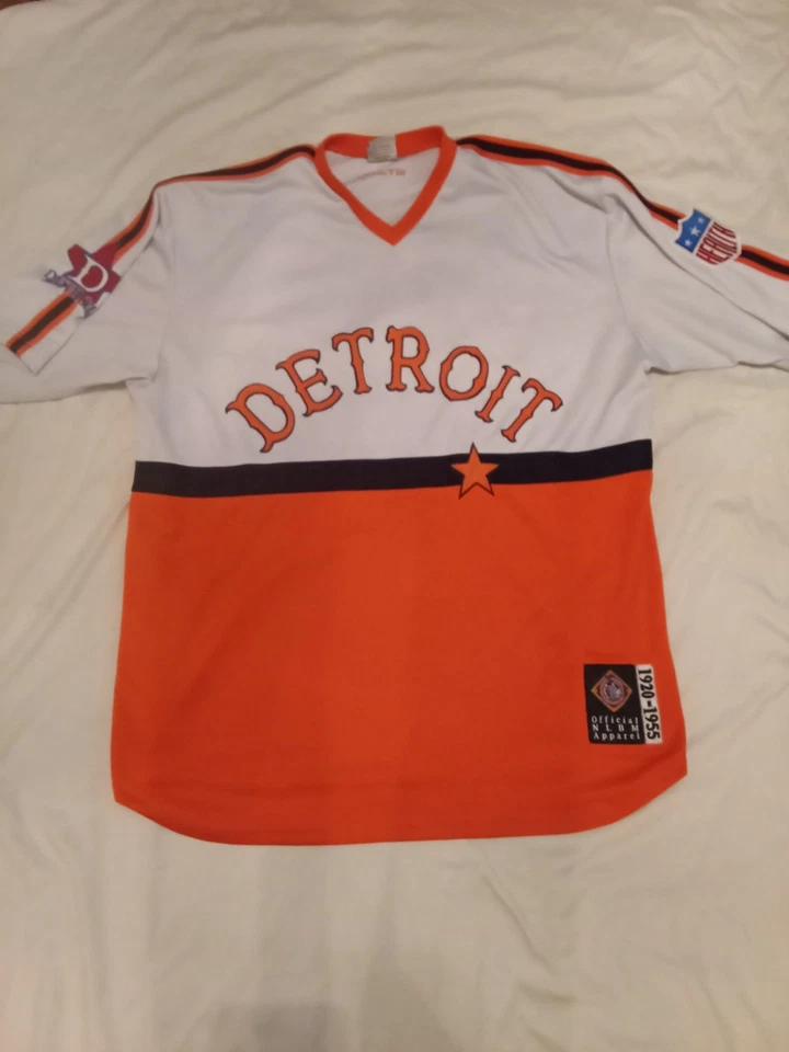 Detroit Tigers Stars Throwback Jersey 1920-1955 NLBM Authentic Stitched XXL Rare - Image 1 of 4