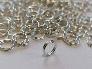 200 anillos divididos 6 mm doble bucle abierto anillos de salto plateados - VENDEDOR DEL REINO UNIDO - Imagen 1 de 1