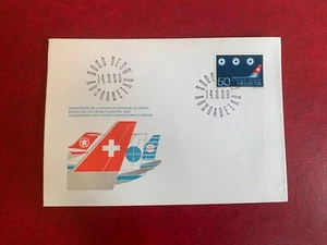 SWITZERLAND HELVETIA 1968 FDC GENEVA COINTRIN TERMINAL OPENING AIRPORT 01 - Picture 1 of 1