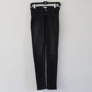 NWT Bonpoint Darla Style Black Denim Stretch Skinny Jeans Girls 12 - Picture 1 of 7