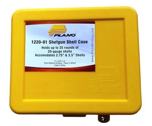 Plano 25 Round Ammo Shotgun Shell Case 20 Gauge Yellow/Black 122001 - Picture 1 of 3