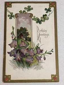 1910 Happy Birthday Postcard Antique Ohio - Picture 1 of 2