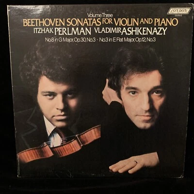 ITZHAK PERLMAN violin - BEETHOVEN Sonatas 8 & 3 Ashkenazy - LONDON CS7012 ST LP Foto 1 de 4