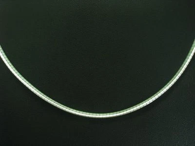 925 Argento Sterling Collier/Collana / Vero Argento/12,9g/45,3 CM - Immagine 1 di 3