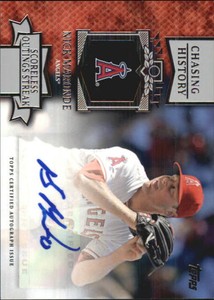 2013 Topps Chasing History Autographs Angels Baseball Card #NM Nick Maronde UPD