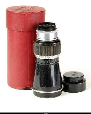 Leitz  Berg Elmar 6,3/10,5cm  ELZEN  W/ Orginal Box Cap Shade Leica TM39  EX - Image 1 of 4