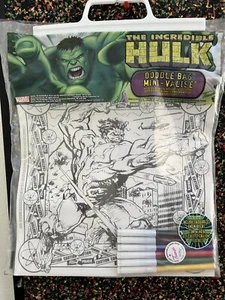 Marvel Incredible Hulk 2003 Doodle Bag Mini - Valise Coloring Set New Unopened - Picture 1 of 3