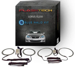Kit de anillo de halo de faros LED ojo de ángel azul para faros Lexus IS250 2006-2008 - Imagen 1 de 2