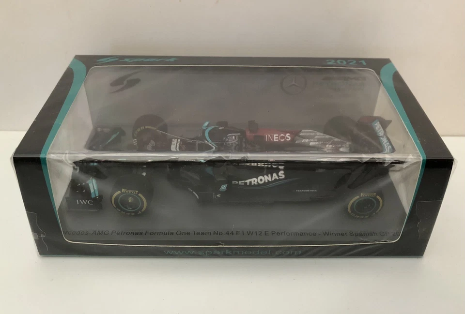 Spark model S7675 Mercedes AMG F1 W12 Lewis Hamilton Spanish GP 2021 1/43 - Immagine 1 di 1