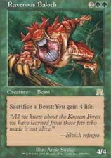 1x Ravenous Baloth - Foil PL/MP, English MTG Onslaught