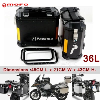 Cajas de almacenamiento laterales 36L para BMW F800GS Adventure F800R Honda Suzuki Foto 1 de 4