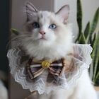 Design Organza Cotton Gauze Cat Accessories Pet Bibs Pet Bowtie Dog Necklace