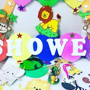 Jungle Safari Theme Party Decorations Animal Balloons Zebra Tiger Lion Monkey - Picture 1 of 6