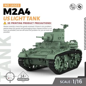 SSMODEL SS16503 1/16 3D Print Military Model Kit US M2A4 Light Tank - Picture 1 of 5