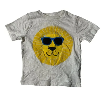 Preowned- Gap Kids Happy Sunny Lion S/S Shirt Boys (Size 5Y) - Image 1 of 4