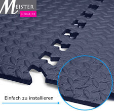 Meisterhome® Puzzlematte 60x60x1 cm EVA Anti-Slip Fitness Set  Bodenschutz Matte