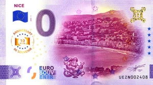 06 NIZZA La Croisette, 2025, Jubiläum, Euro Schein Souvenir - Bild 1 von 2