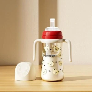 Anti-Colic Sippy Cup 300ml Drinking Cup New Straw Water Bottle for Big Babies - Picture 1 of 10