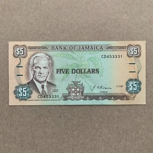 Jamaica 5 DOLLARS Banknote Parliament UNC BIRD World Currency Jamaican Pineapple - Picture 1 of 4