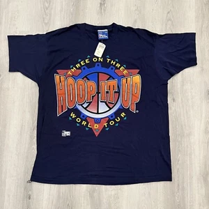 NOS VTG 90s NBA Hoop It Up T-Shirt Single Stitch 3 On 3 World Tour AOP NWT - Picture 1 of 9