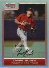 2006 Bowman Chrome Refractors Houston Astros Baseball Card #16 Chris Burke