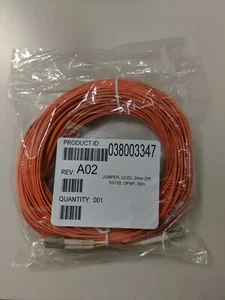EMC 30m Cable de Fibra Óptica LC-LC 50/125 Jumper, LC(D), 2 mm CREMALLERA, OFNP 038-003-347 - Imagen 1 de 1