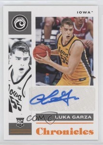 2021 Panini Chronicles Draft Picks Signatures Orange Luka Garza Rookie Auto RC