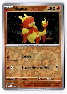 Magmar Reverse Holo Common SV: Paldean Fates 009/091 NM - Picture 1 of 2