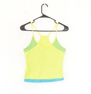 Винтажный y2k лайм зеленый цветной спортивный укороченный топ S - Изображение 1 из 4