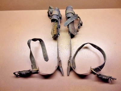 Escaladores de poste de árbol de Buckingham usados poste ajustable árbol gaffs con protectores de punto Foto 1 de 4