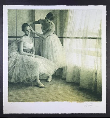 Rare Douglas Hofmann Lithograph Print BEFORE THE BALLET Signed Limited Edition - Image 1 of 4
