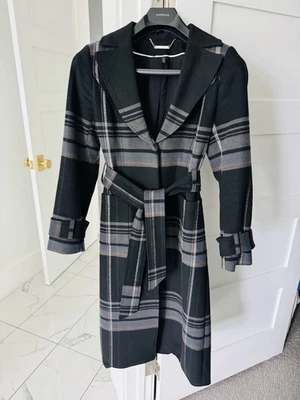 Hermosa gabardina larga a cuadros para mujer, mercado negro de la Casa Blanca, talla XXS, Foto 1 de 4