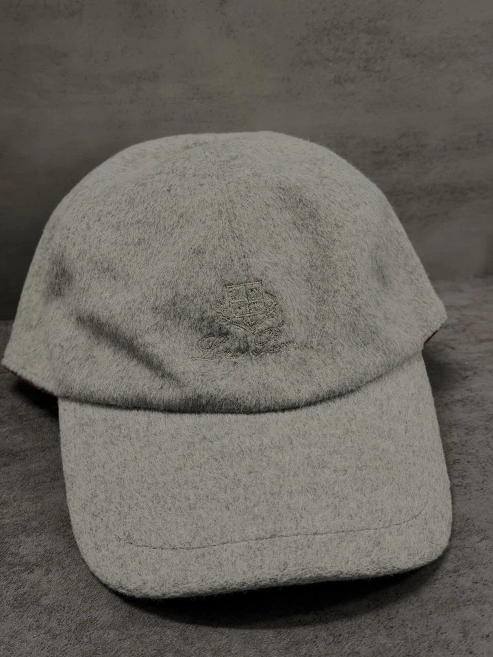 Gorra de béisbol Loro Piana para hombre negra con logotipo sistema de tormenta de cachemir talla grande Foto 1 de 4