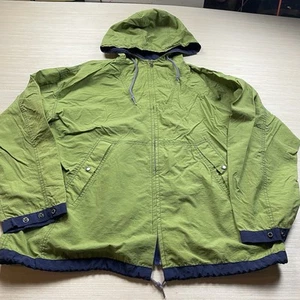 90s Gap Vintage Windbreaker Jacke Anorak Lime Green L Herren Kapuze - Bild 1 von 11