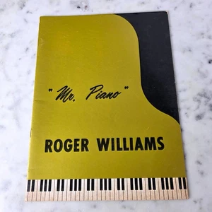 Vtg Mr Piano Roger Williams Signed Program Book Concert Memorabilia 60s Columbia - Picture 1 of 6