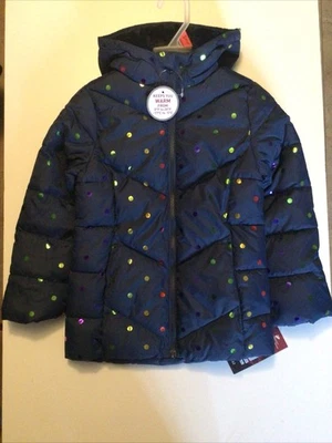 New Swiss Technology  Puffer Jacket Coat Faux Fur Lined Hood Kids/girls  Size XS - Image 1 of 4