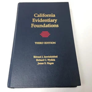 California Evidentiary Foundations THIRD EDITION Imwinkelried LEXIS HB Book Vtg - Imagen 1 de 24