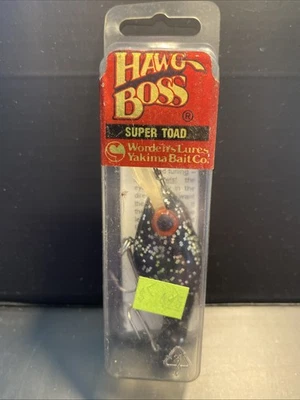 Hawg Boss Super Toad Black with Silver Specks Vintage Fishing Lures Lot - Image 1 of 4