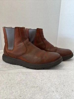 Мужские коричневые/серые кожаные ботинки челси Nunn Bush размер 11 М - Изображение 1 из 4