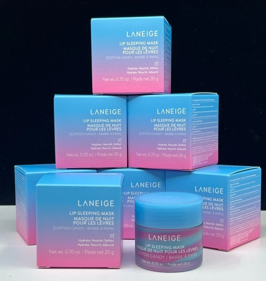 LANEIGE Lip Sleeping Mask - Cotton Candy Swirl Full Size LIMITED EDITION