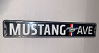 Ford Mustang Ave 30"x 5" Embossed Metal Street Sign New
