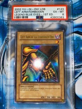 Yugioh Left Arm of the Forbidden One LOB 1st Edition PSA 6