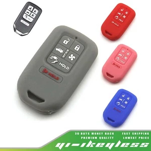Silicone Case Cover Skin For Honda Clarity Fan Remote Smart Key Fob 6B 6 Buttons - Picture 1 of 13