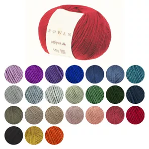 Rowan Softyak DK Doppia Maglia Cotone Yak Filato all'uncinetto Lana 50 g Tutte le Sfumature - Foto 1 di 33