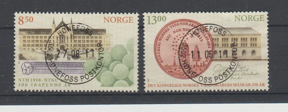2010 Norway - Royal Norwegian Science Society NK 1767 -68  - complete used set - Image 1 of 1