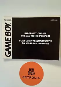 Game Boy Nintendo Consumer Information and Precautions Booklet FAH Version - Picture 1 of 3
